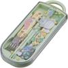 Studio Ghibli My Neighbor Totoro Trio Set (Chopsticks, Spoon, Fork, Bento Box, Chopstick Case, Slide-Out Type, Made In Japan, Dishwasher Safe, Antibac