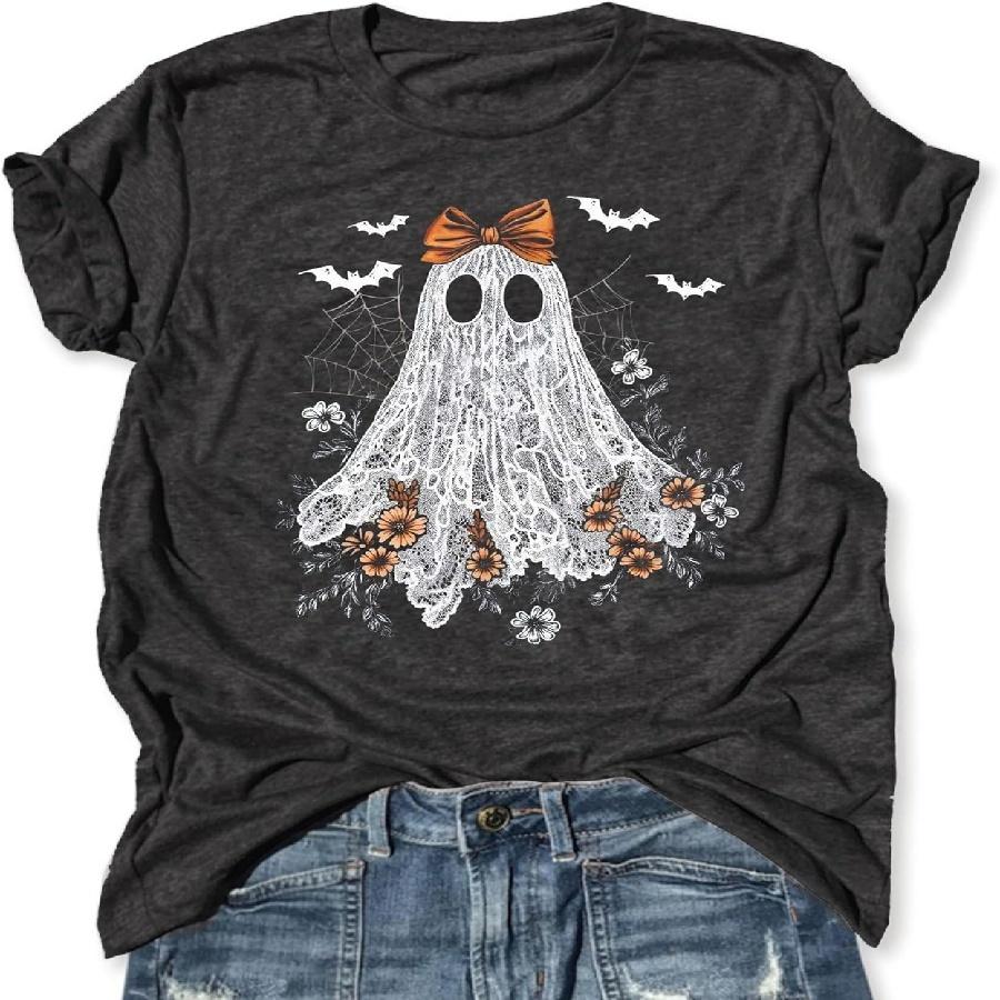 Basic Witch Halloween T Shirt Women Vintage Graphic Coffee Tees Shirt Short Sleeve Casual Funny Halloween Party Shirts XXXXXL чёрный