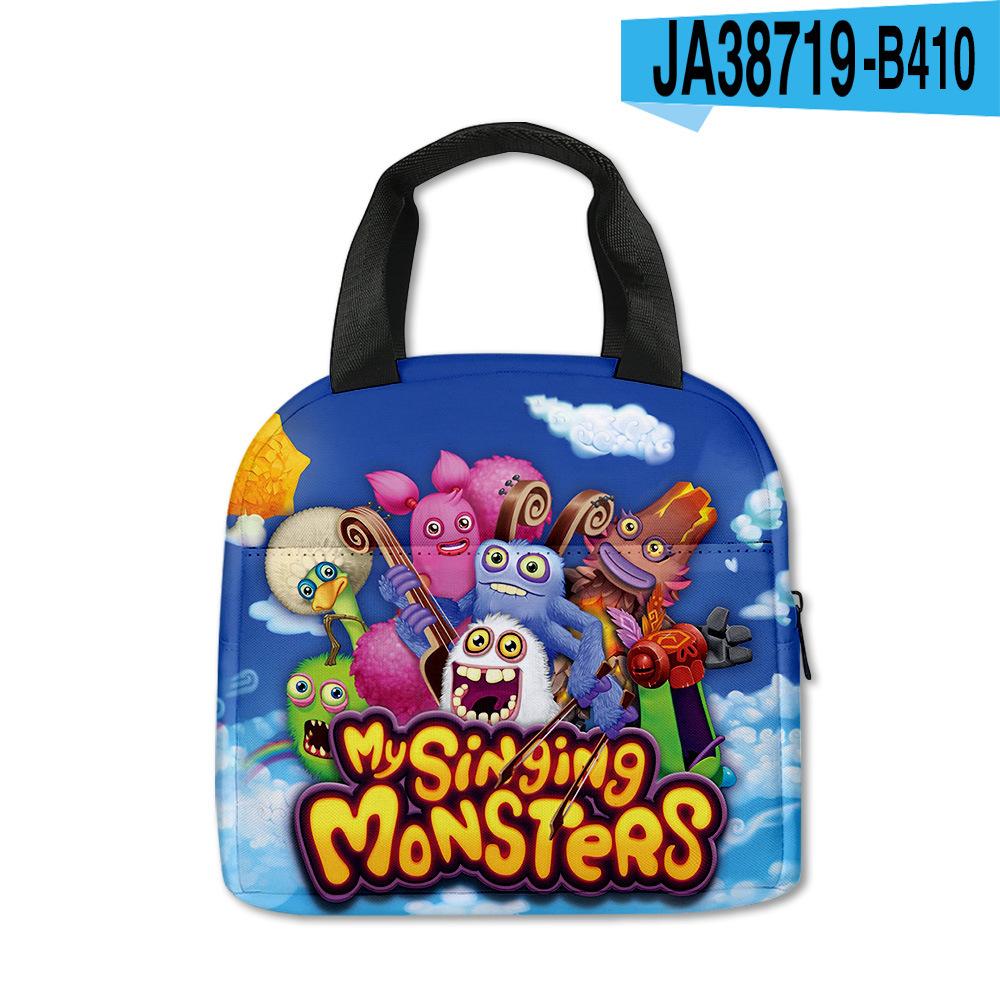 New My Singiing Monsters Lunch Bag For Primary And Secondary School Students