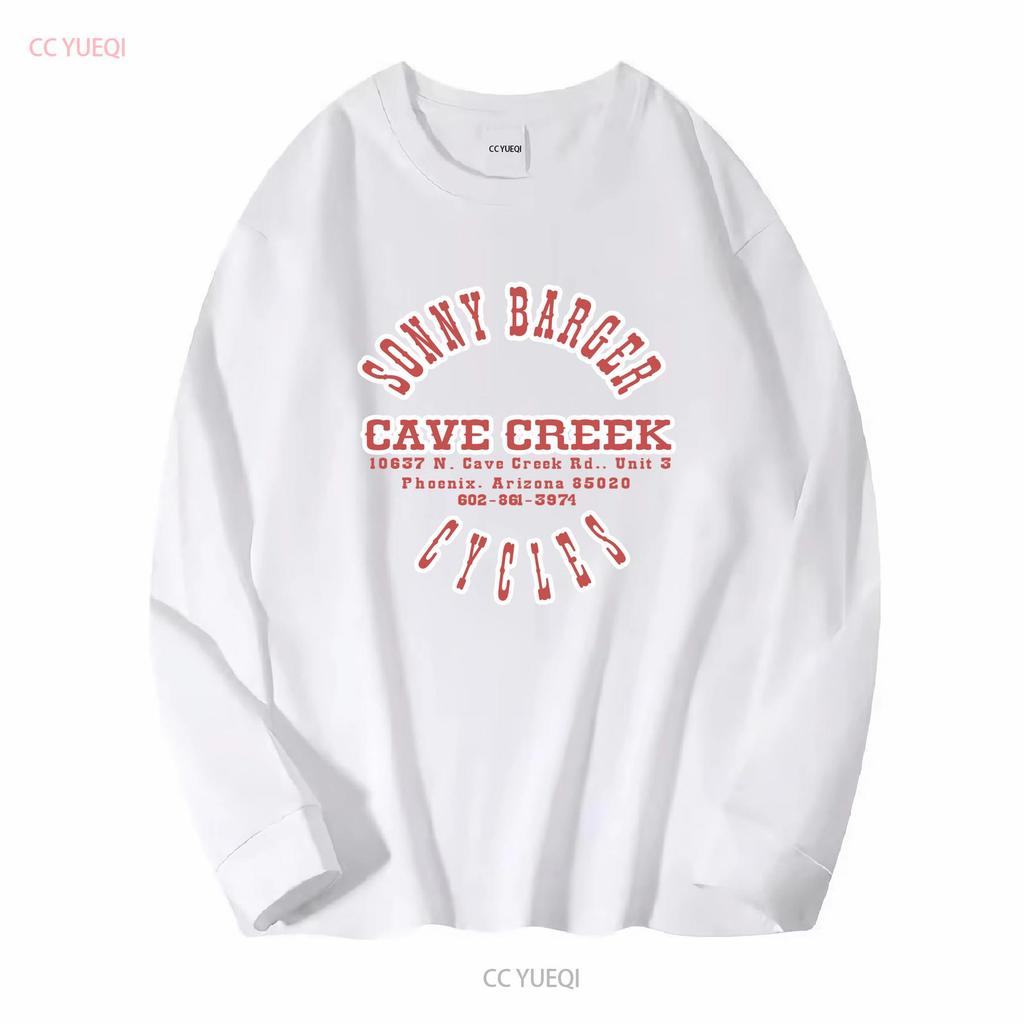 Sonny Barger Cycles Cav3 Creek T Shirt Black Cotton Funny Vintage For Men Long or Short Sleeves Vintage Washed Designer Clothes