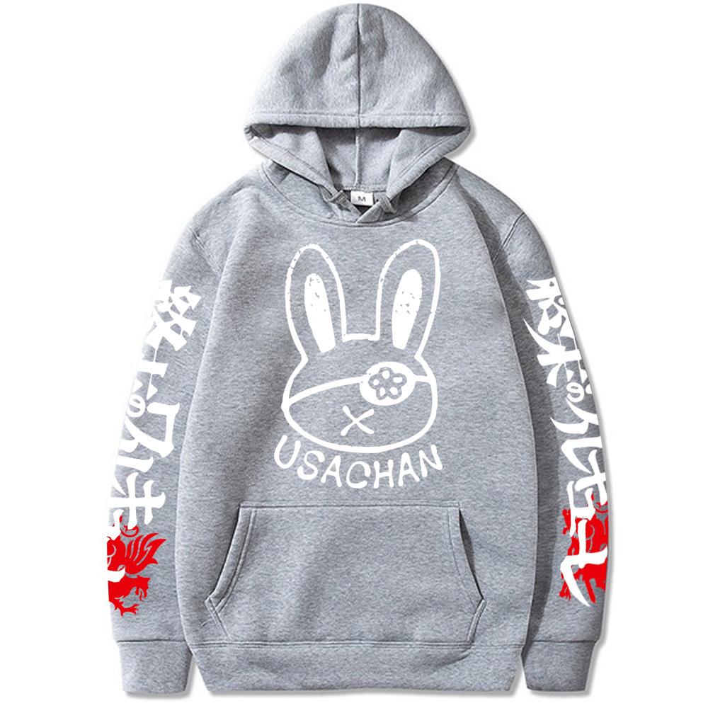 Kawaii Manga Record Of Ragnarok Usachan Anime Bluza Długi Rękaw Sweter Harajuku Mężczyźni Kobiety Sam Oversized Casual Bluzy z Kapturem