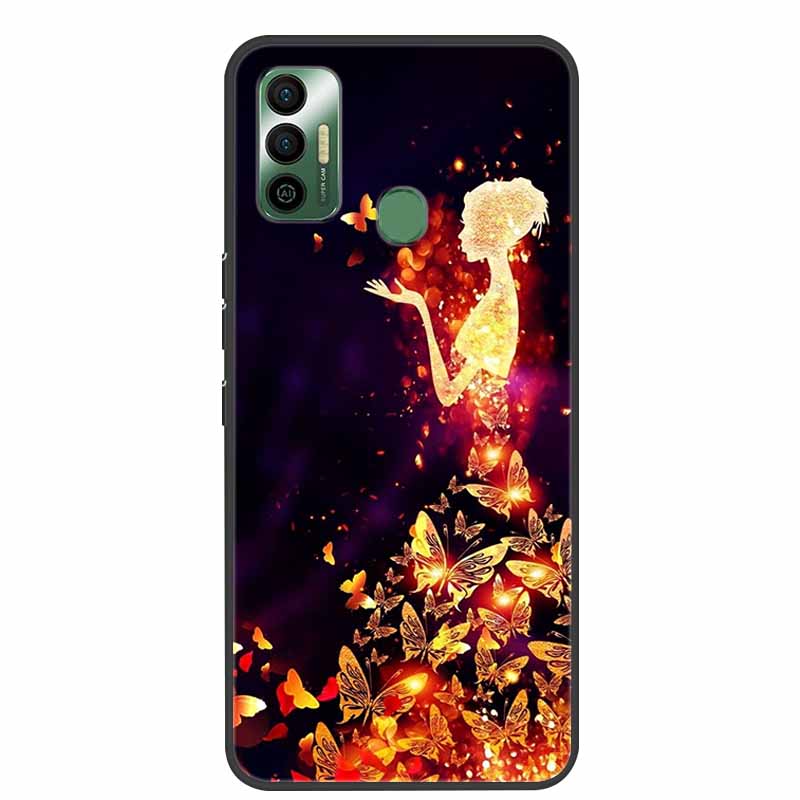 Per Tecno Spark 7 Custodia Lusso Silicone Morbido TPU Cover Custodie per Telefono Per Tecno Spark 7 Pro Spark 7P Spark7 Protettiva KF6 Coque