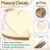 Heart-Shaped Wooden Slices for DIY, Wedding Decor, and Kids' Crafts