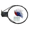 45cm Basketball Hoop for Wall Mounting with Net Sports Activities