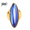 Non Tarnish Rings Statement Ring with Oval Faux Crystal, Vintage Geometric Dainty Ring, Men Women Finger Jewelry for Everyday Wear Parties Casual