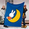 1pc Miffy4 Theme Blanket - Digital Print, Polyester, Cozy for All Seasons, Perfect for Outdoor, Camping, and Travel