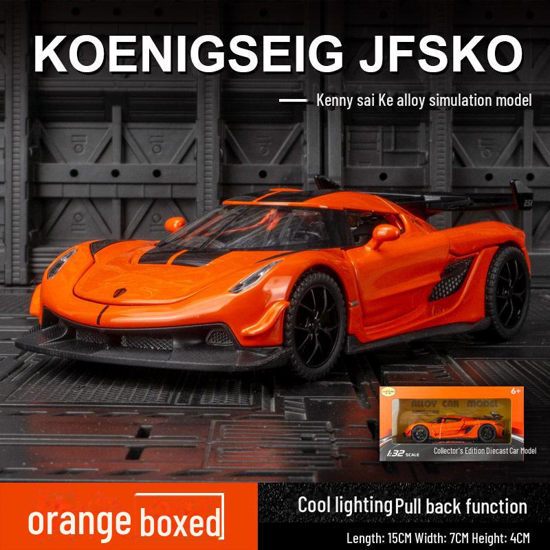 Zhongyuanxing 21019 Alloy Supercar Model: Pull-Back Toy with Sound, Light, and Metal Doors for Kids.