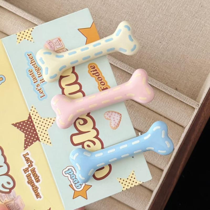 Summer Cream Bone Hair Clips Japanese Sweet High Beauty Teen Side Duckbill Pins Elegant Daily Stylish Hair Ornament Gentle Cute