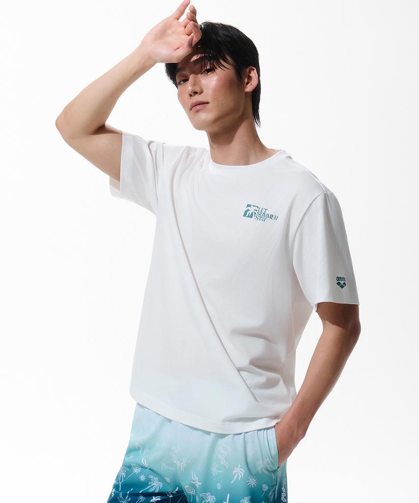 Alena Graphic Day Uni Loose Fit Short Sleeve T-Shirt A6Mc1Rt08Wht