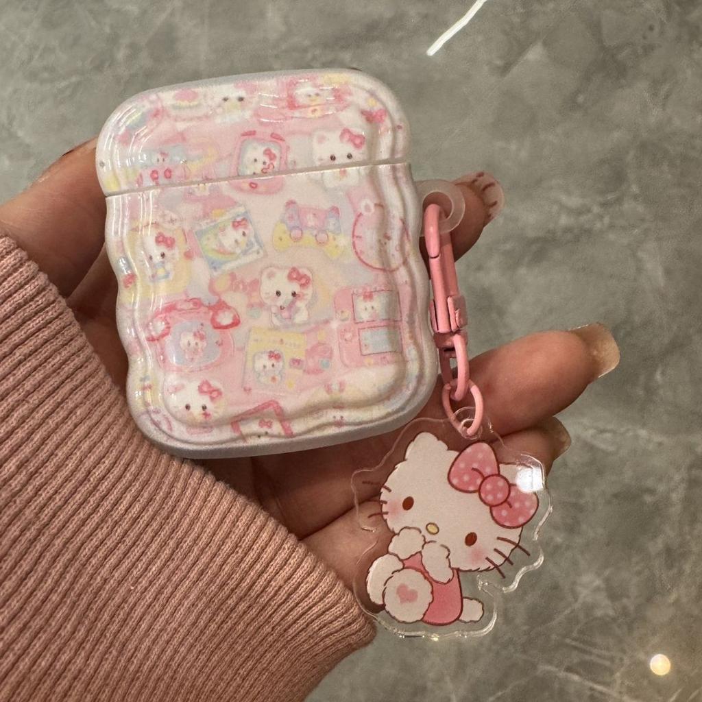 Fun Hello Kitty for Airpodspro1/1 Protective Case AirPods 1 Generation 1st Generation Apple Bluetooth Headset Case
