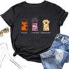 Cat Shirt for Women Funny Rock Paper Scissors Tshirts Cute Cat Paw Graphic Tee