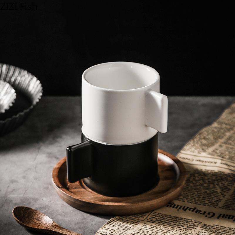 Mini tasse en céramique de 190 ml, ensemble de tasses à expresso italiennes, pour le bureau, le thé de l'après-midi, le café latte, la maison, cadeau de vacances pour un ami