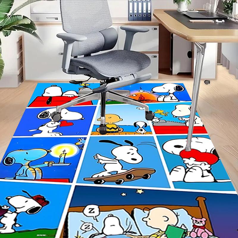 1pc Snoopys Peanuts World Carpet for Playroom Bedroom Living Room Sofa Home Decor,kids Game Area Rug Non-slip Floor Mat Y73015