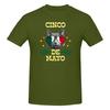 Piece Cat Celebrate Funny  Cotton TShirt Cinco De Mayo Tees Tops For Unisex