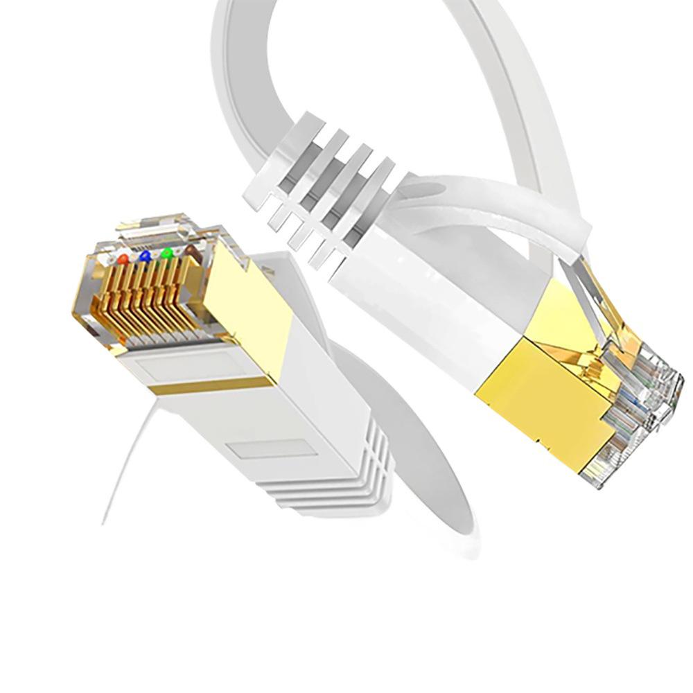 Category 6 Flat Copper-Clad Aluminum Gigabit Unshielded High-Speed Network Cable, Over 30m