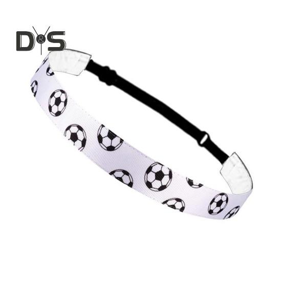 

Футбольная повязка на голову, нескользящая спортивная повязка для волос для футбола, баскетбола, футбола, эластичная повязка на голову для девочек, для занятий спортом на открытом воздухе белый