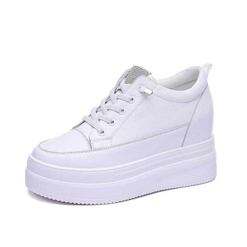 Trend autumn new inner height increase women's pine high heel leisure sports student women's single shoes