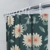 Vintage Retro Shower Curtain Floral Print Green Bath Decorative Home Decor Waterproof Bathroom Shower Clothes Linen