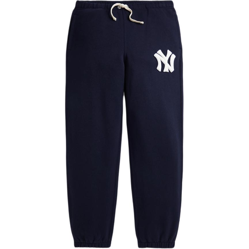 

Вязаные спортивные брюки Polo Ralph Lauren однотонные на кулиске с логотипом длинные темно-синие детские брюки CWPOPNTYBQ20211-410 M