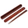 Reusable Wooden Chopsticks Portable Tableware Gift Set Kitchen Utensils for Eating with Box(White Wax Chopstick Box Chopsticks )
