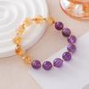 Natural Amethyst Bracelet Strawberry Crystal Bracelet Bangles Women Fashion Jewelry Accessories Gift