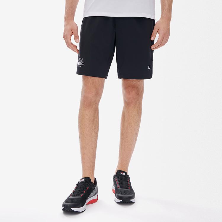 FILA Athletics Solid Logo Running Fitness Shorts Men shorts Deep-Black A11M232802F-BK