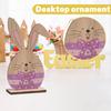Easter Bunny 3D Figurine Painted Desktop Decoration