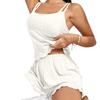 European American Style Jacquard Fashion Casual Shorts & Camisole Women's Pajamas