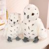 25/35cm Lebensechte Amerikanische Uhu Plüschtiere Weiche Stofftiere Realitätsnahe Vogelpuppen für Jungen Mädchen Geburtstagsgeschenk Heimdekoration