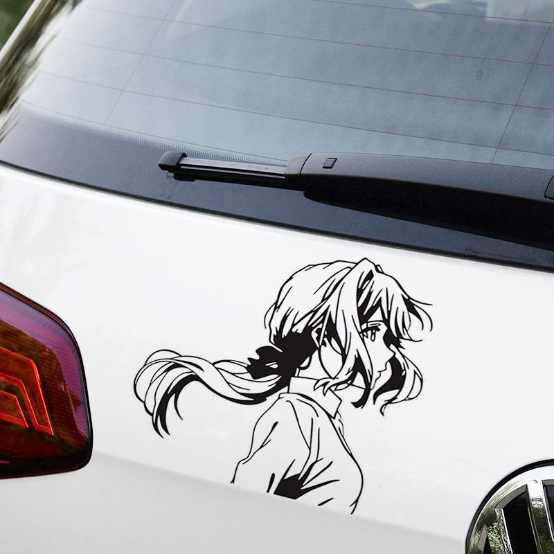 Violet Evergarden Sakura Petal Car Sticker - 2D Anime Rear Decoration