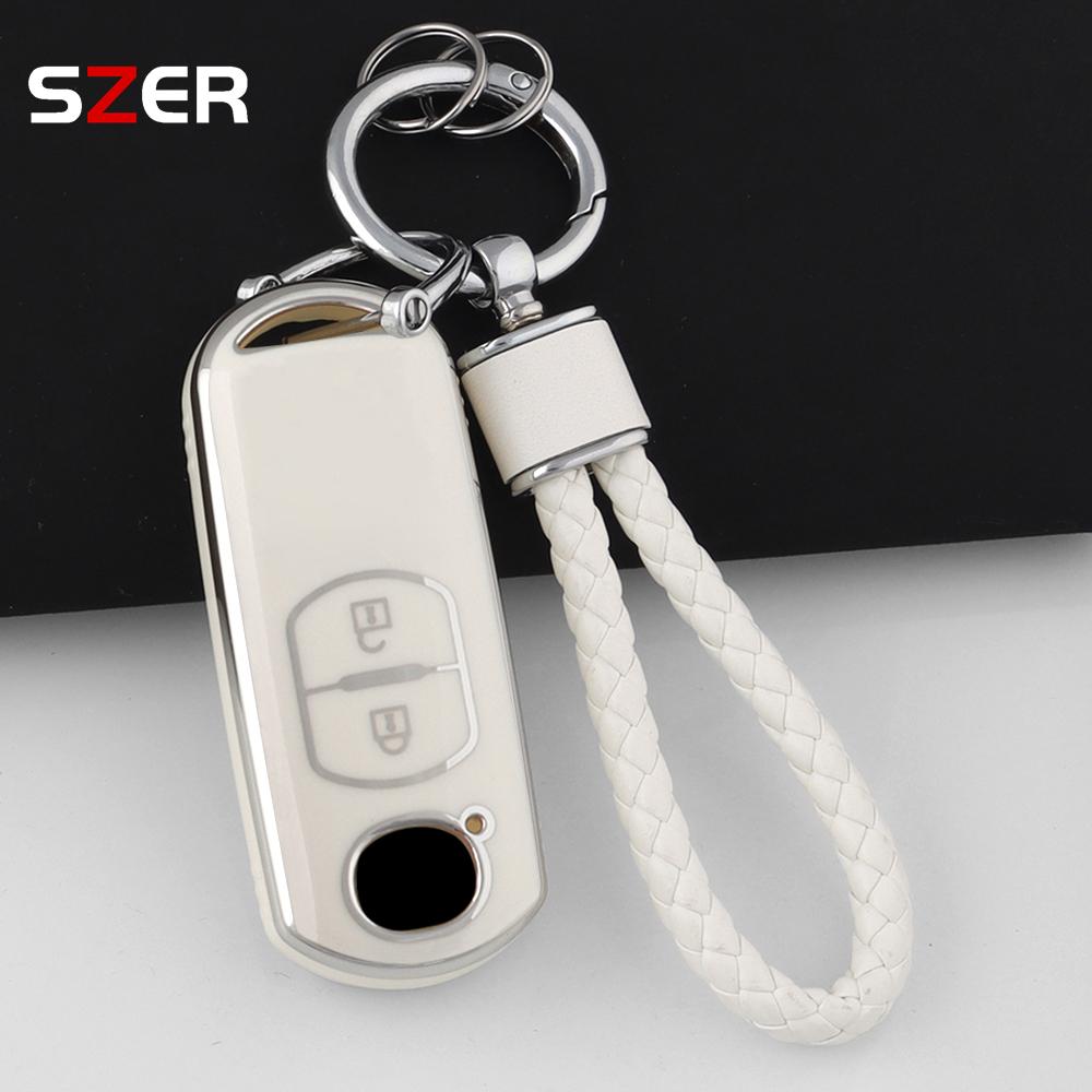2 3 Buttons Tpu Car Key Case Cover For Mazda 2 3 5 6 Bl Bm Gj Atenza Axela Demio Cx-3 Cx3 Cx-5 Cx5 Cx7 Cx-9 Cx8 Fob Accessories