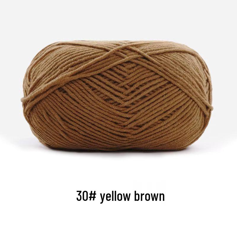 Suhe Meng Xiaoxiao 4-Ply Combed Cotton Milk Yarn for DIY Knitting: Blanket, Hat, Scarf Projects