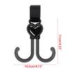 Stroller Hooks Pushchair Organizer Hook Upgrade Double Head Pram Hook for Hanging Bags Universal Hook Pram Accessories