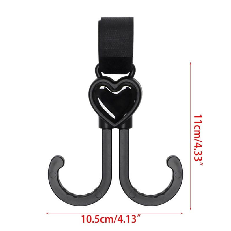 Stroller Hooks Pushchair Organizer Hook Upgrade Double Head Pram Hook for Hanging Bags Universal Hook Pram Accessories