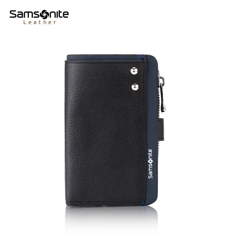 Samsonite Men's Leather Multifunctional Key Pouch & Coin Wallet TK7