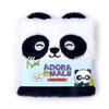 Bloc-notes peluché - puckator - panda - couverture rigide - mixte - blanc/bleu