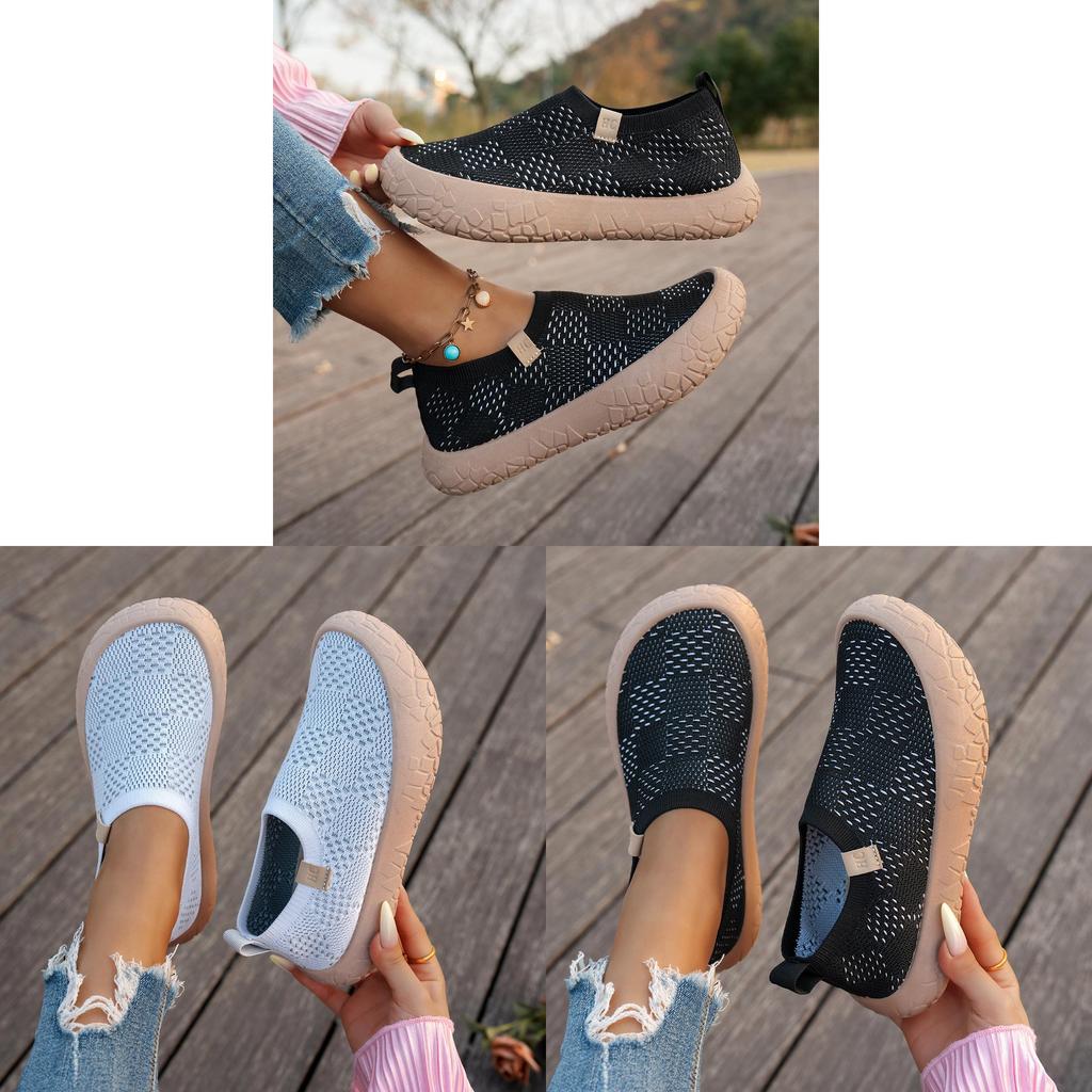 Inner Heightening Shoes For Women With Thick Sole And Breathable Fabric For Daily Comfort