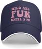 Wild and Fun Until 9 PM Adjustable Baseball Cap Polyester Casual Printed Unisex Hat