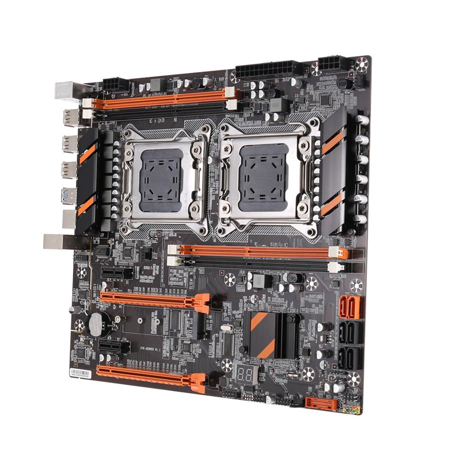 X79 Dual CPU Motherboard LGA 2011 4 * DDR3 REG ECC USB3.0 Sta3 PCI-E 3.0 With Pr