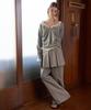 Lonkeu Essentiel Back Banding Pintuck Trouser_Slacks (Gray)