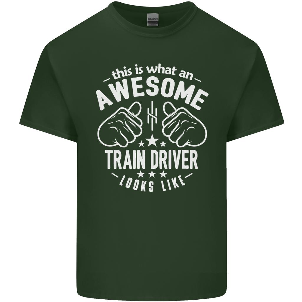 An Awesome Train Driver Looks Like Unisexs Light Cotton TShirt