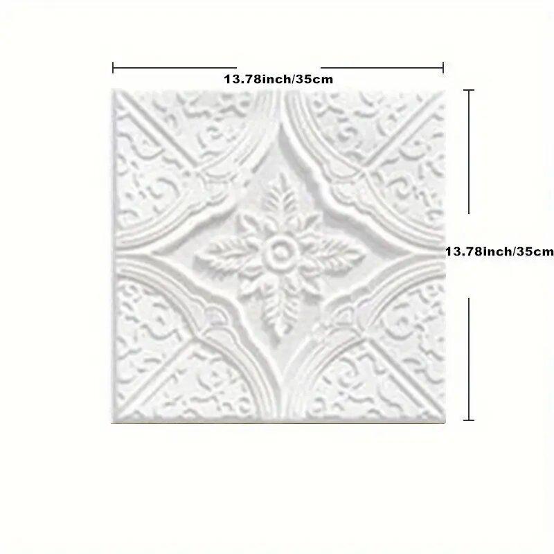 3D Self-adhesive Decorative Waterproof and Moisture-proof Wallpaper 35 * 35cm Suitable for Ceiling and Living Room Wallpaper