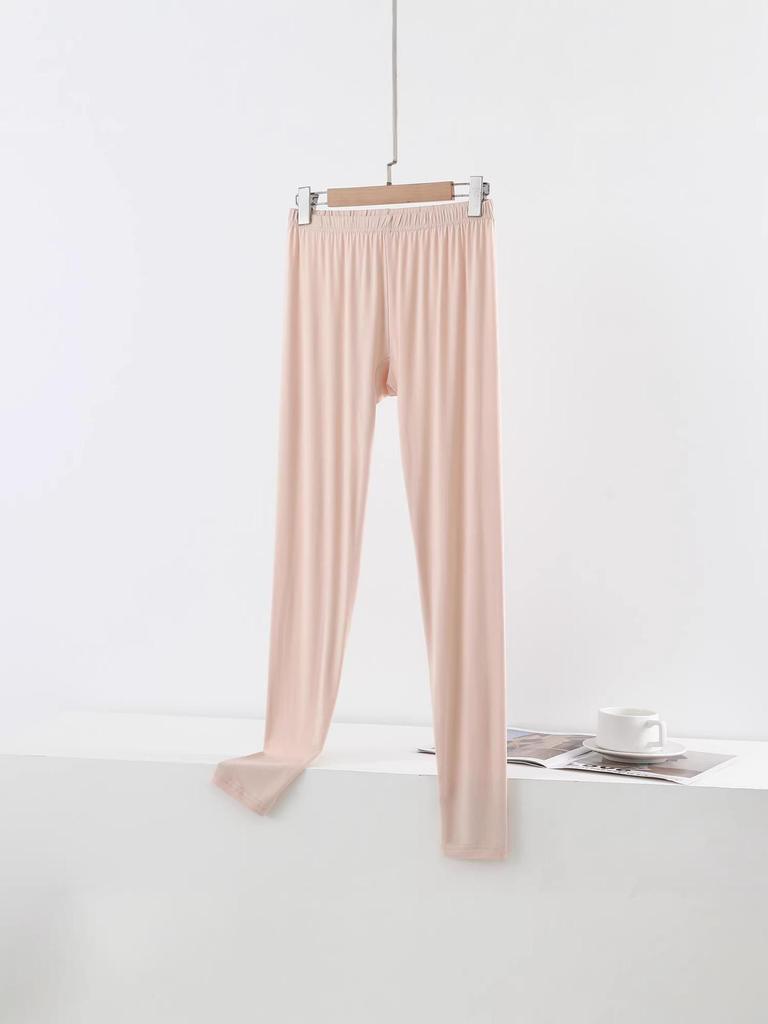 Damen Modal Leggings mit hohem Bund: Frühling/Herbst Dünner Stil, Große Größen, Warme Unterhose