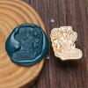 Christmas Seal Stamp Head Replacement, Embossed Seal Stamp Head for Seal Envelope, Invitations Scrapbooking Decoration