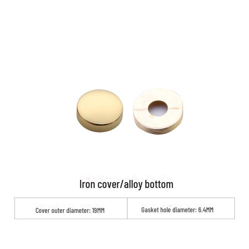 Curved Copper and Stainless Steel Decorative Mirror Nail Caps