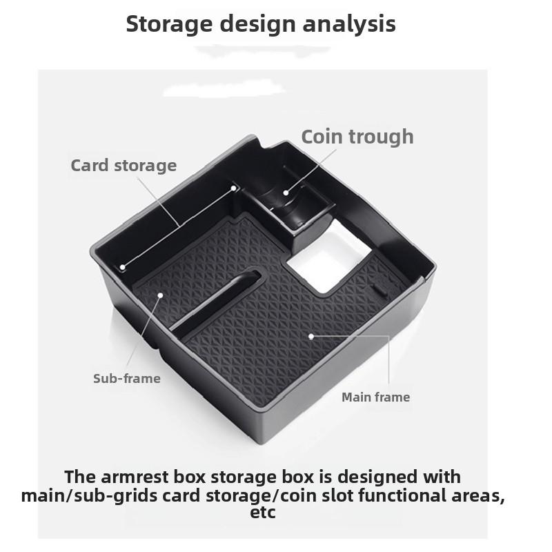 For Toyota Corolla Cross E210 2018~2025 Car Center Console ABS Tray Armrest Wallet Glasses Card Sundries Storage Box Accessories