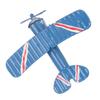 Flymodell Retro Gammel Jernkunst Blå Miniatyr Flymodell Håndverk Hjem Skrivebordsdekorasjoner