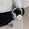Chrome Skull Design Hard Case Cover AirPods Max Headphones Full Protection Ear Cup Shell