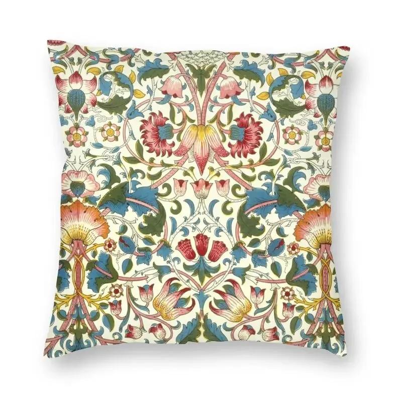 Vintage Floral Cushion Cover 40x40cm Velvet Modern Pillow Cases for Sofa
