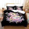 Fashion Cartoons Game Gamesolotl Axolochi Bedding Set Single Twin Full Queen King Size Bed Set Adult Kid Bedroom Home Textiles